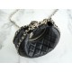 Chanel 23P Moon/Crescent Bag, Large Size, Black  