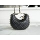 Chanel 23P Moon/Crescent Bag, Small Size, Black  