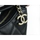 Chanel 23P Moon/Crescent Bag, Small Size, Black  