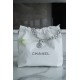 Chanel 22P Handbag, Small Size, White with Silver Hardware  