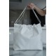 Chanel 22P Handbag, Small Size, White with Silver Hardware  