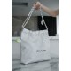 Chanel 22P Handbag, Small Size, White with Silver Hardware  