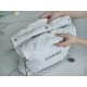 Chanel 22P Handbag, Small Size, White with Silver Hardware  