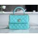 Chanel 24C Trendy CC Mini, Blue, Lambskin  