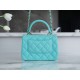 Chanel 24C Trendy CC Mini, Blue, Lambskin  