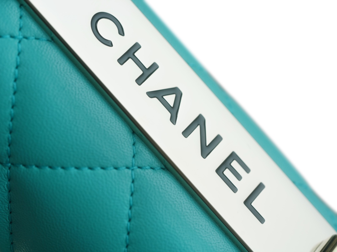 Chanel 24C Trendy CC Mini, Blue, Lambskin  