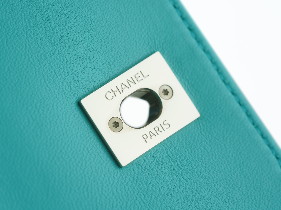 Chanel 24C Trendy CC Mini, Blue, Lambskin  