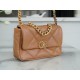 Chanel 19 Bag, Small Size, Caramel, Lambskin  