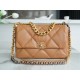 Chanel 19 Bag, Medium Size, Caramel, Lambskin  