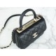 Chanel 24C Trendy CC Mini, Black with Gold Hardware  