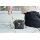 Chanel 2021 Double Gold Ball Mini Box Bag, Black  