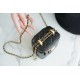 Chanel 2021 Double Gold Ball Mini Box Bag, Black  