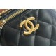 Chanel 2021 Double Gold Ball Mini Box Bag, Black  