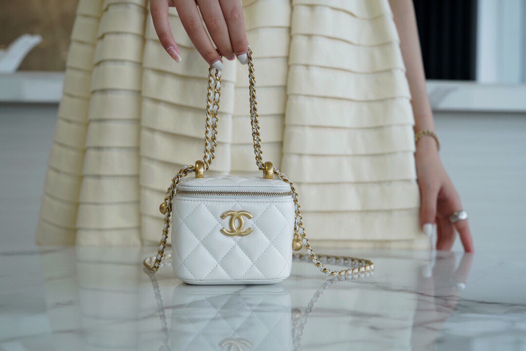 Chanel Double Gold Ball Mini Box Bag  