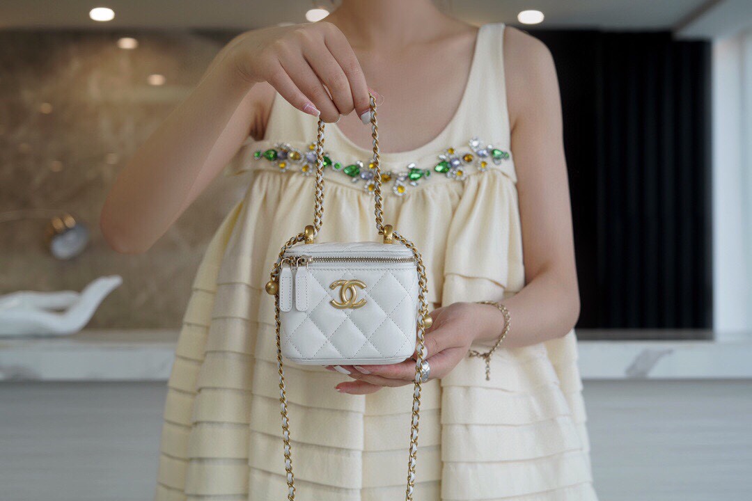 Chanel Double Gold Ball Mini Box Bag  