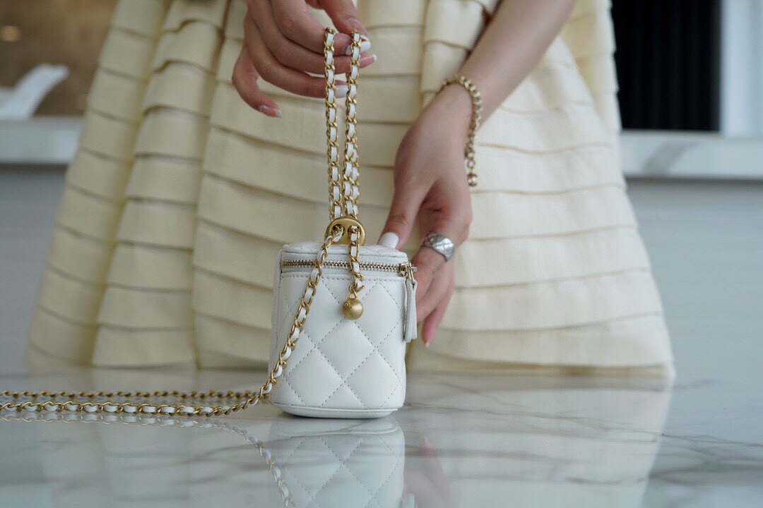 Chanel Double Gold Ball Mini Box Bag  