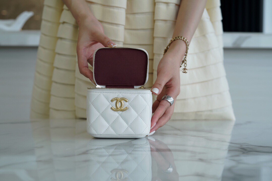 Chanel Double Gold Ball Mini Box Bag  