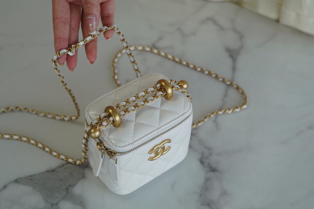 Chanel Double Gold Ball Mini Box Bag  