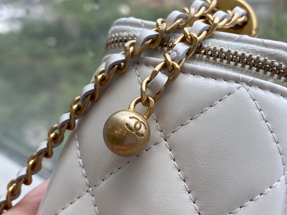 Chanel Double Gold Ball Mini Box Bag  