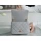 Chanel CF Metal Ball Boy Bag, Light Gray  