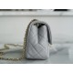 Chanel CF Metal Ball Boy Bag, Light Gray  