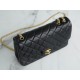 Chanel 23S Camellia Adjustable CF Mini, Black Gold, Lambskin  