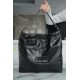 Chanel 22P Bag, Black with Silver Hardware, Medium  