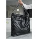 Chanel 22P Bag, Black with Silver Hardware, Medium  