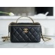 Chanel 22S Hollow Handle Long Box, Black  