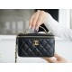 Chanel 22S Hollow Handle Long Box, Black  