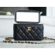 Chanel 22S Hollow Handle Long Box, Black  