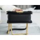 Chanel Leboy Large Ball Quilted Bag, Black Gold  