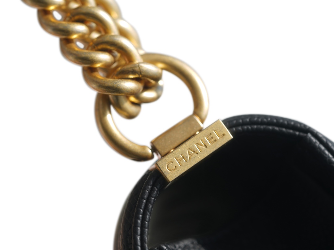 Chanel Leboy Large Ball Quilted Bag, Black Gold  