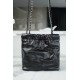 Chanel 23S 22 Mini Bag, Black Silver, Calfskin  