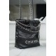 Chanel 23S 22 Mini Bag, Black Silver, Calfskin  