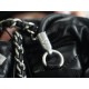 Chanel 23S 22 Mini Bag, Black Silver, Calfskin  