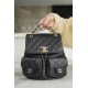 Chanel 23P Duma Backpack, Large, Black Leather  