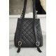 Chanel 23P Duma Backpack, Large, Black Leather  