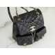 Chanel 23P Duma Backpack, Large, Black Leather  