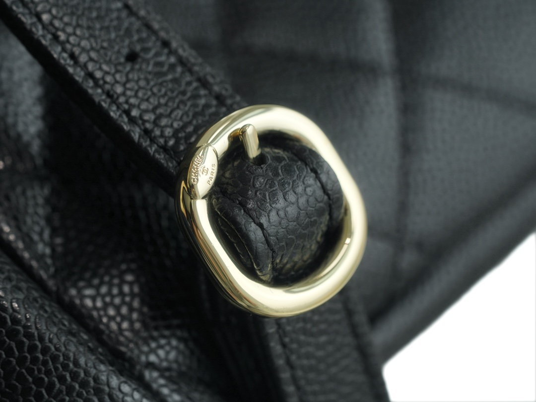 Chanel 23P Duma Backpack, Large, Black Leather  