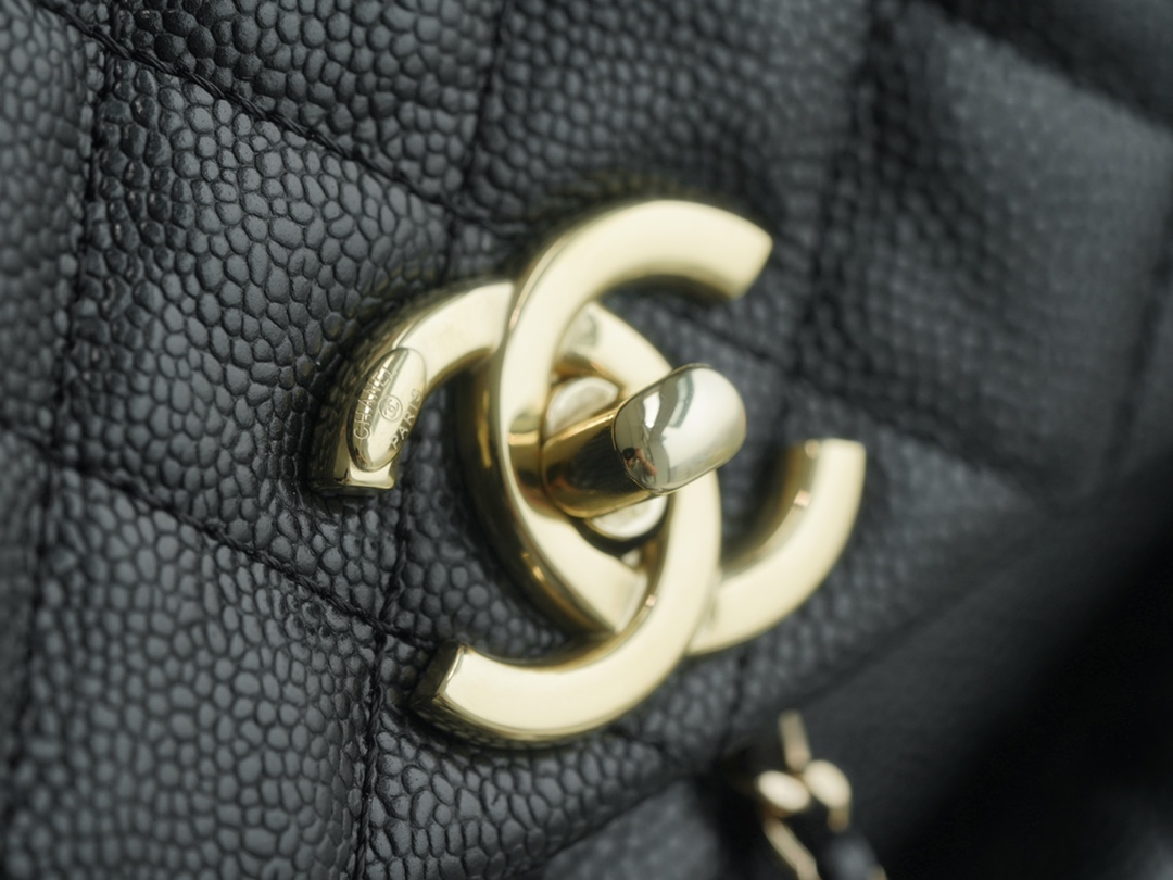 Chanel 23P Duma Backpack, Large, Black Leather  