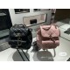 Chanel 24P New Duma Backpack, Peach Blossom Pink, Calfskin  