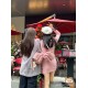 Chanel 24P New Duma Backpack, Peach Blossom Pink, Calfskin  