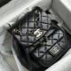 Chanel 24P Duma Backpack, Black, Calfskin  