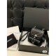 Chanel 24P Duma Backpack, Black, Calfskin  