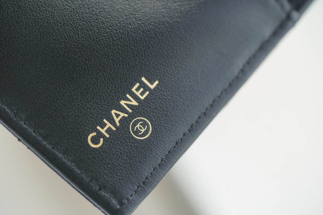 Chanel Leboy Wallet, Classic Black Gold, Calfskin  