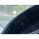 Chanel Leboy Card Holder, Classic Black Gold, Quilted Grain Calfskin  