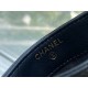 Chanel Leboy Card Holder, Classic Black Gold, Quilted Grain Calfskin  