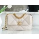 Chanel 19 Bag, Small, Beige, Lambskin  