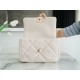 Chanel 19 Bag, Small, Beige, Lambskin  